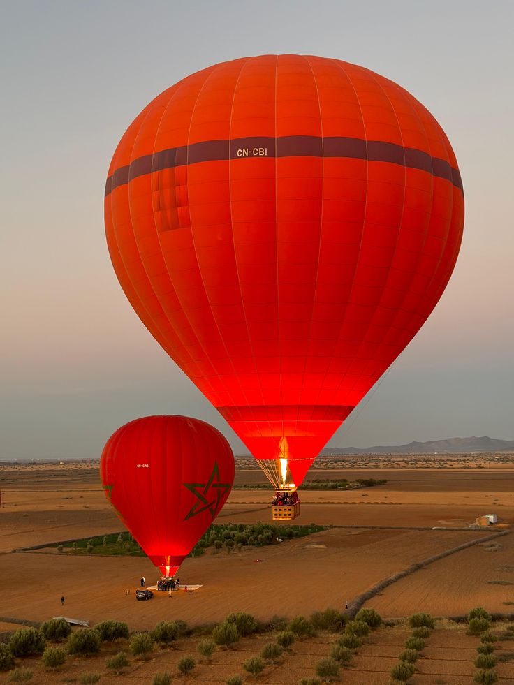 Experience the magic of a sunrise hot air balloon…